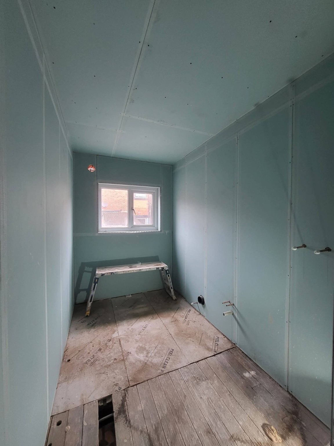 Bathroom before plastering
