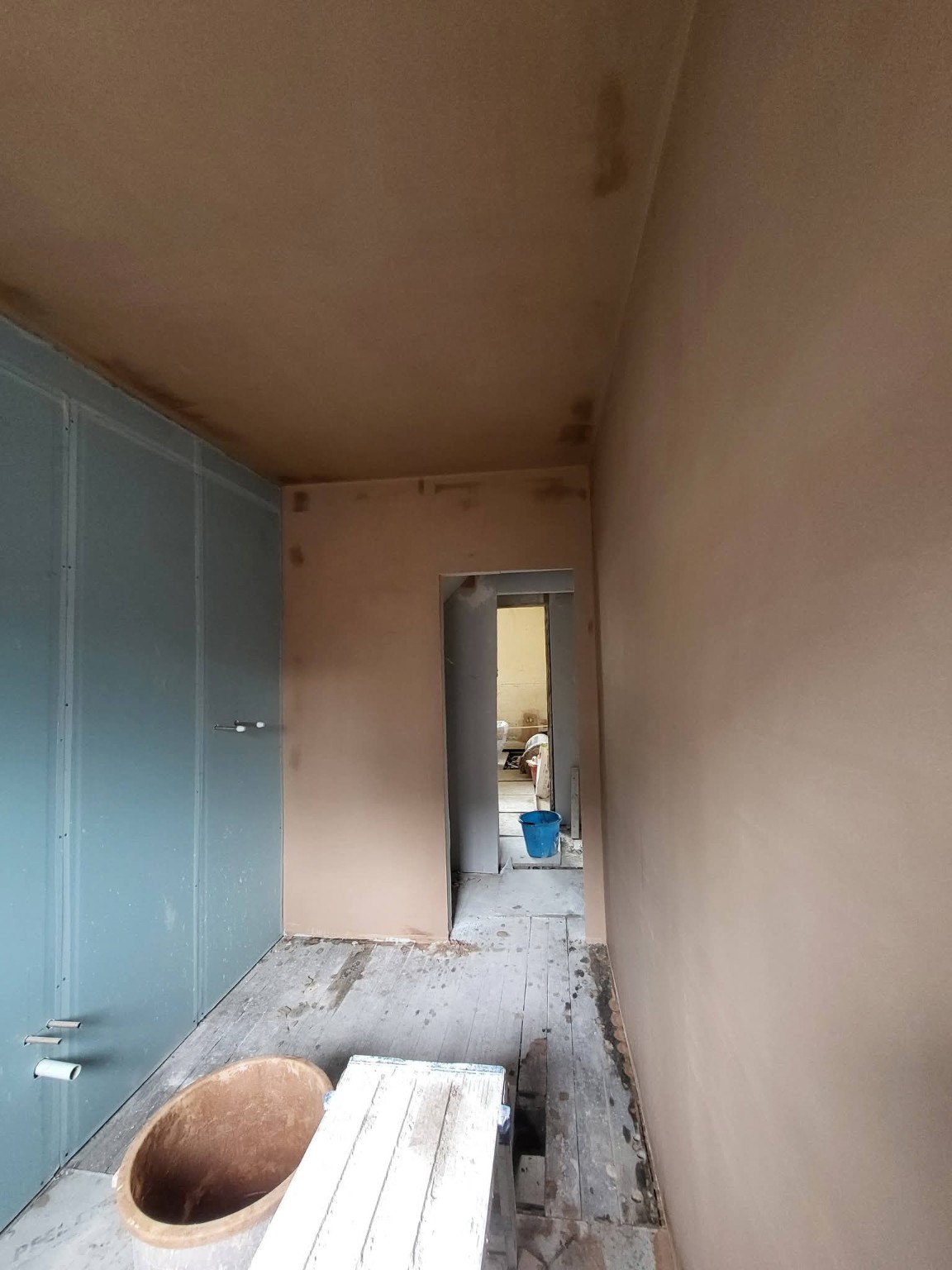 Bathroom after plastering
