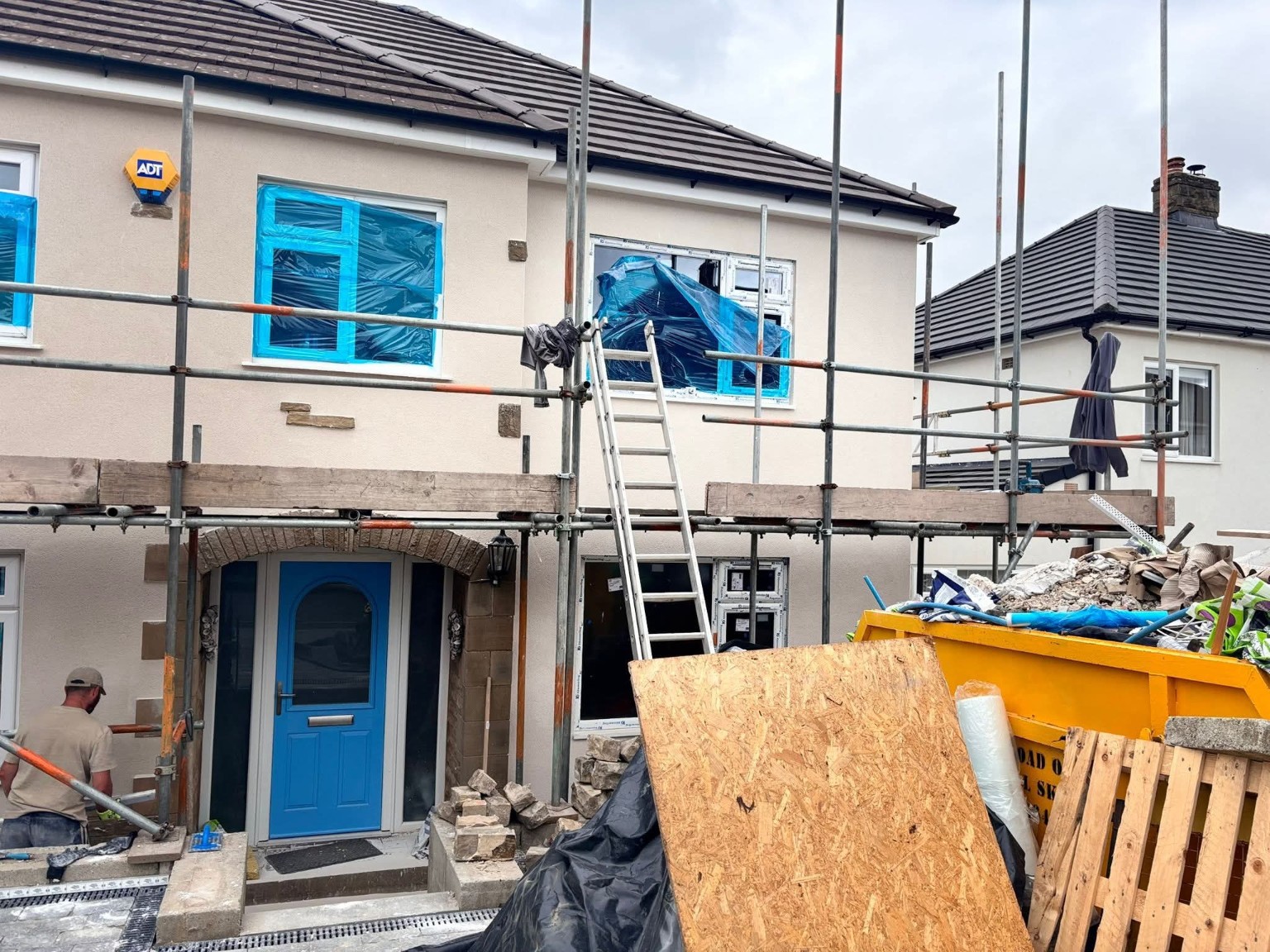 House after external rendering